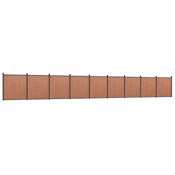 vidaXL Πάνελ Περίφραξης Καφέ 1564 x 186 εκ. από WPC