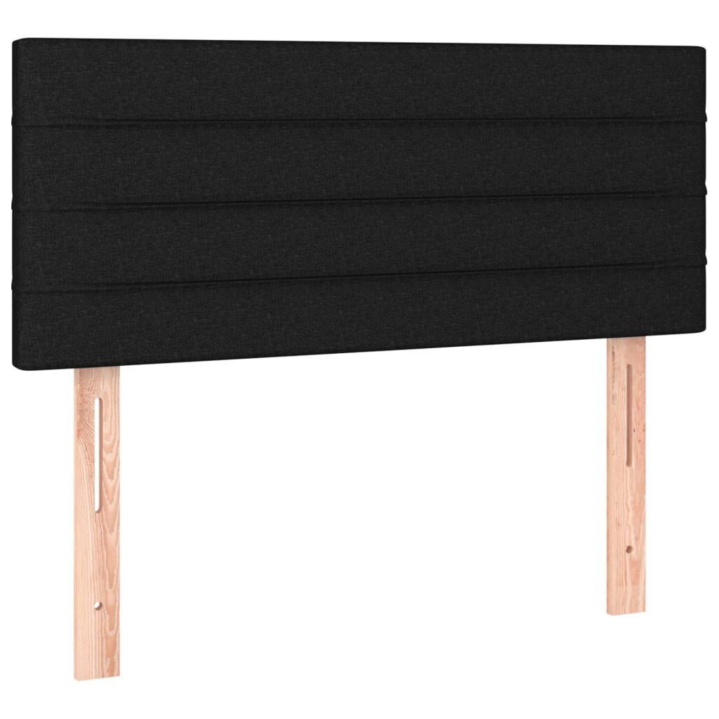 vidaXL Κεφαλάρι Κρεβατιού Μαύρο 90x5x78/88 εκ. Υφασμάτινο