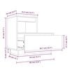 vidaXL Κομοδίνο 60 x 34 x 51 εκ. από Μασίφ Ξύλο Πεύκου