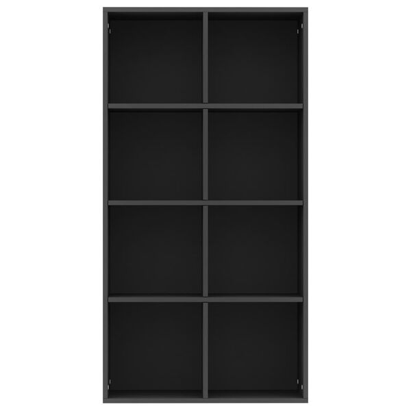 vidaXL Ραφιέρα/Βιβλιοθήκη Μαύρη 66 x 30 x 130 εκ. από Επεξ. Ξύλο