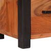 vidaXL Πλαϊνό γραφείο 3 pcs Καφέ 110 x 30 x 75 εκ Μασίφ ξύλο ακακίας
