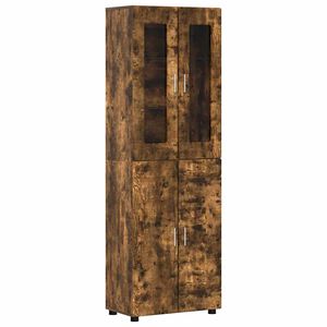 vidaXL Highboard &mu;&epsilon; &rho;ά&phi;&iota; FLORIN &Kappa;&alpha;&pi;&nu;&iota;&sigma;&tau;ό &Delta;&rho;ύ&sigmaf; 60 x 35 x 182 &epsilon;&kappa;.