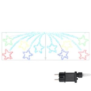 vidaXL Χριστουγεννιάτικο Αστέρι με 432 LED Πολύχρωμο 180 x 57 εκ PVC