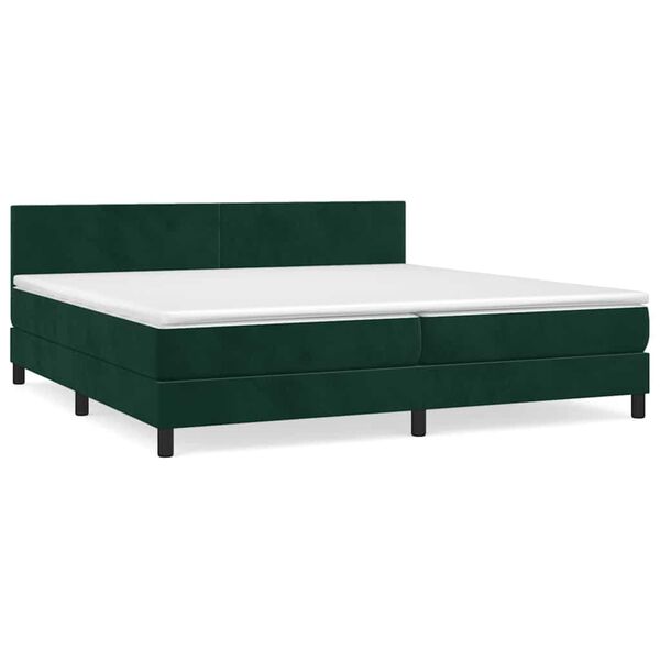 vidaXL &Kappa;&rho;&epsilon;&beta;ά&tau;&iota; Boxspring &mu;&epsilon; &Sigma;&tau;&rho;ώ&mu;&alpha; &Sigma;&kappa;&omicron;ύ&rho;&omicron; &Pi;&rho;ά&sigma;&iota;&nu;&omicron; 200x200&epsilon;&kappa;. &Beta;&epsilon;&lambda;&omicron;ύ&delta;&iota;&nu;&omicron;