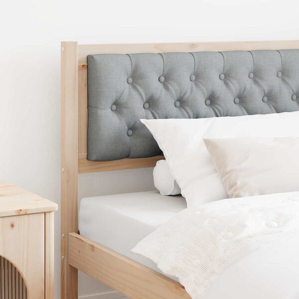 vidaXL Κεφαλάρι Άλλο Καφέ και ανοιχτό γκρι 100 cm Μασίφ ξύλο πεύκου