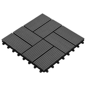 vidaXL &Pi;&lambda;ά&kappa;&alpha; &Kappa;&alpha;&tau;&alpha;&sigma;&kappa;&epsilon;&upsilon;ή&sigmaf; 11 pcs &Gamma;&kappa;&rho;&iota; 30 x 30 cm WPC