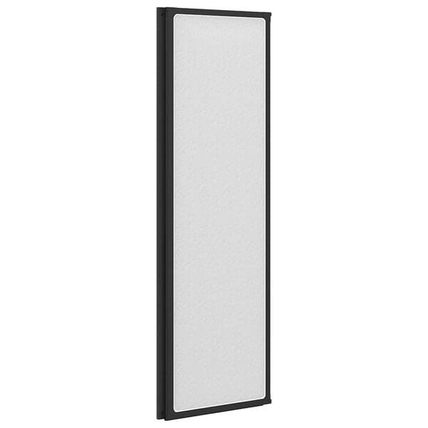 vidaXL Διαχωριστικό ντους Μαύρο 132 x 2 x 140 εκ Αλουμίνιο