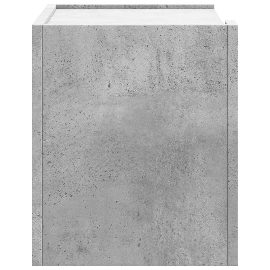 vidaXL Κομοδίνο Επιτοίχιο Γκρι Σκυροδέματος 45x30x35 εκ.