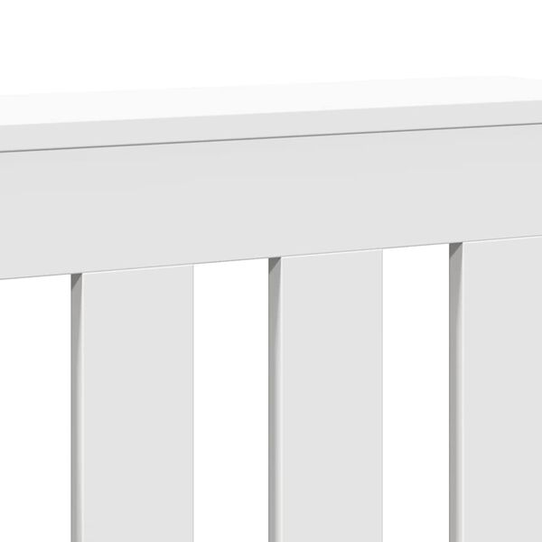 vidaXL Κάλυμμα Καλοριφέρ Λευκό 205x21,5x83,5εκ. από Επεξεργασμένο Ξύλο