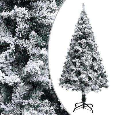 vidaXL Χριστουγεννιάτικο Δέντρο Τεχνητό με Χιόνι Πράσινο 150 εκ.