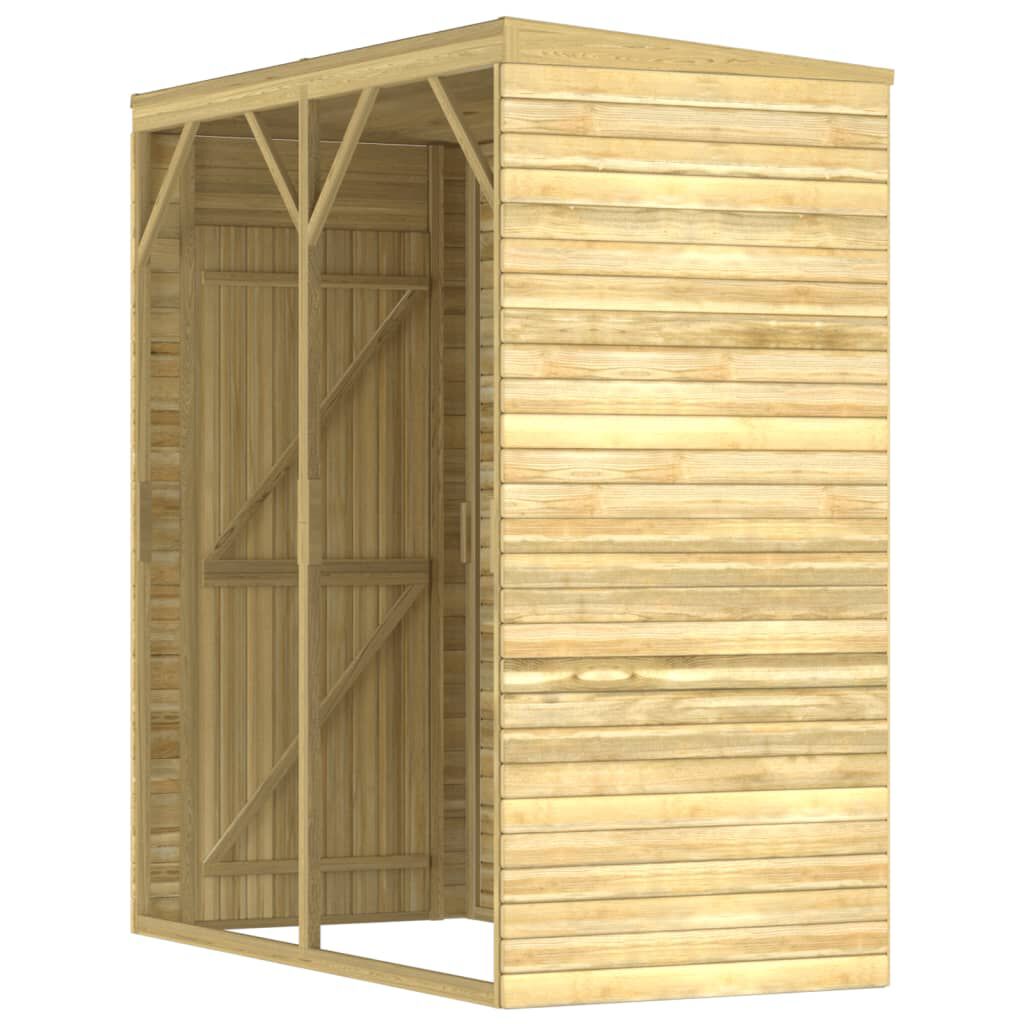 vidaXL Αποθήκη Κήπου 100x210x218 εκ. από Εμποτισμένο Ξύλο Πεύκου