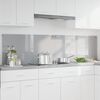 vidaXL Πίσω Πάνελ Κουζίνας 2 pcs Ανοιχτό γκρι 100 x 50 cm