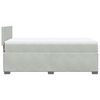 vidaXL Κρεβάτι Boxspring με Στρώμα Ανοιχτό Γκρι 100x200 εκ. Βελούδινο