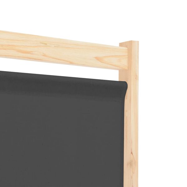 vidaXL Διαχωριστικό Δωματίου με 3 Πάνελ Γκρι 120x170x4 εκ. Υφασμάτινο