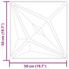 vidaXL &Pi;ά&nu;&epsilon;&lambda; &tau;&omicron;ί&chi;&omicron;&upsilon; &Alpha;&sigma;&tau;έ&rho;&iota; 24 pcs &Alpha;&sigma;&tau;έ&rho;&iota; &Gamma;&kappa;&rho;&iota; 50 x 50 cm &Phi;&epsilon;&lambda;&iota;&zeta;ό&lambda; XPS