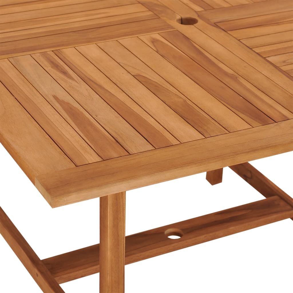 vidaXL Τραπεζαρία Κήπου 110 x 110 x 75 εκ. από Μασίφ Ξύλο Teak