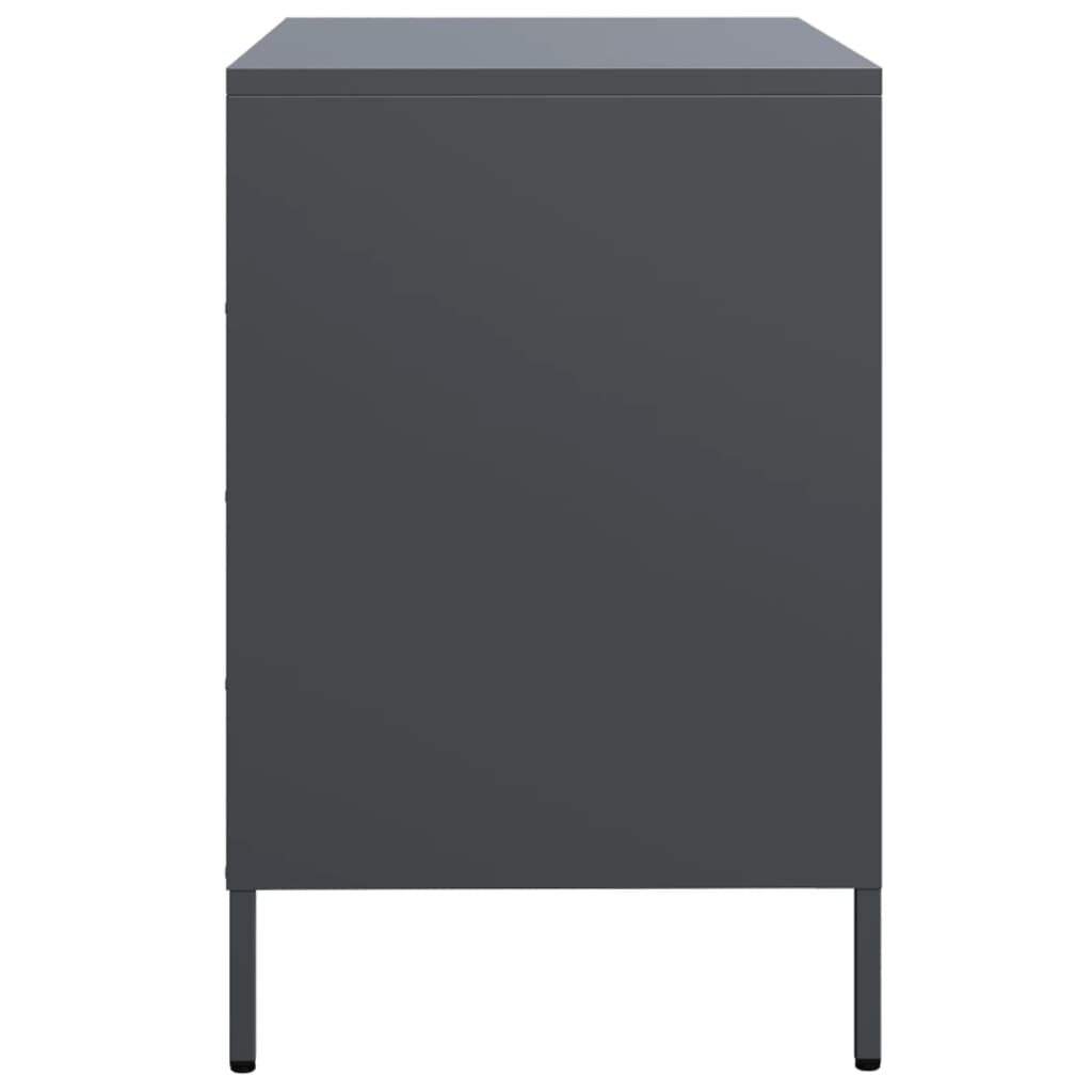 vidaXL Ντουλάπι Ανθρακί 68x39x58,5 εκ. από Χάλυβα Ψυχρής Έλασης