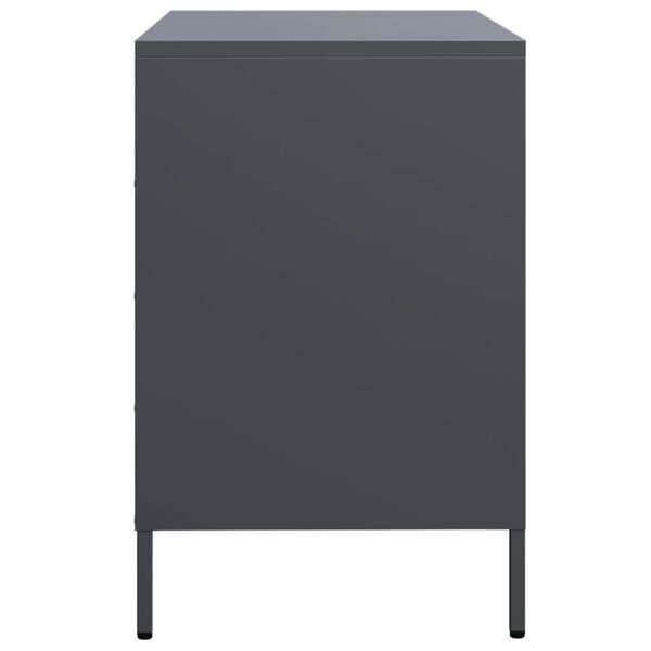 vidaXL Ντουλάπι Ανθρακί 68x39x58,5 εκ. από Χάλυβα Ψυχρής Έλασης