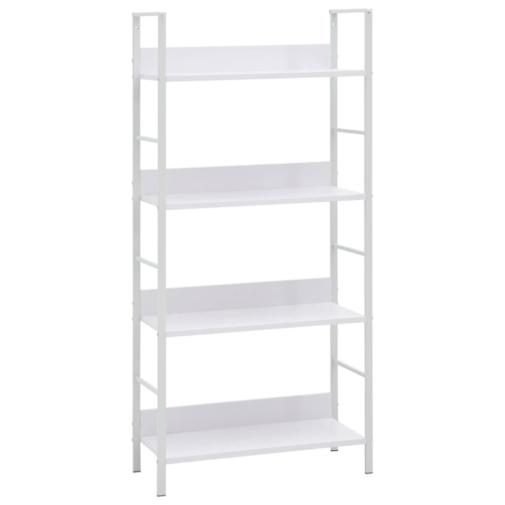 vidaXL Ραφιέρα 4 Επιπέδων Λευκή 60x27,6x124,5 εκ. Επεξεργασμένο Ξύλο