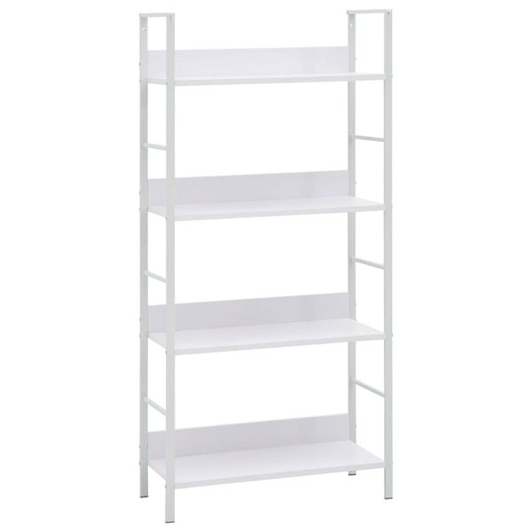 vidaXL Ραφιέρα 4 Επιπέδων Λευκή 60x27,6x124,5 εκ. Επεξεργασμένο Ξύλο