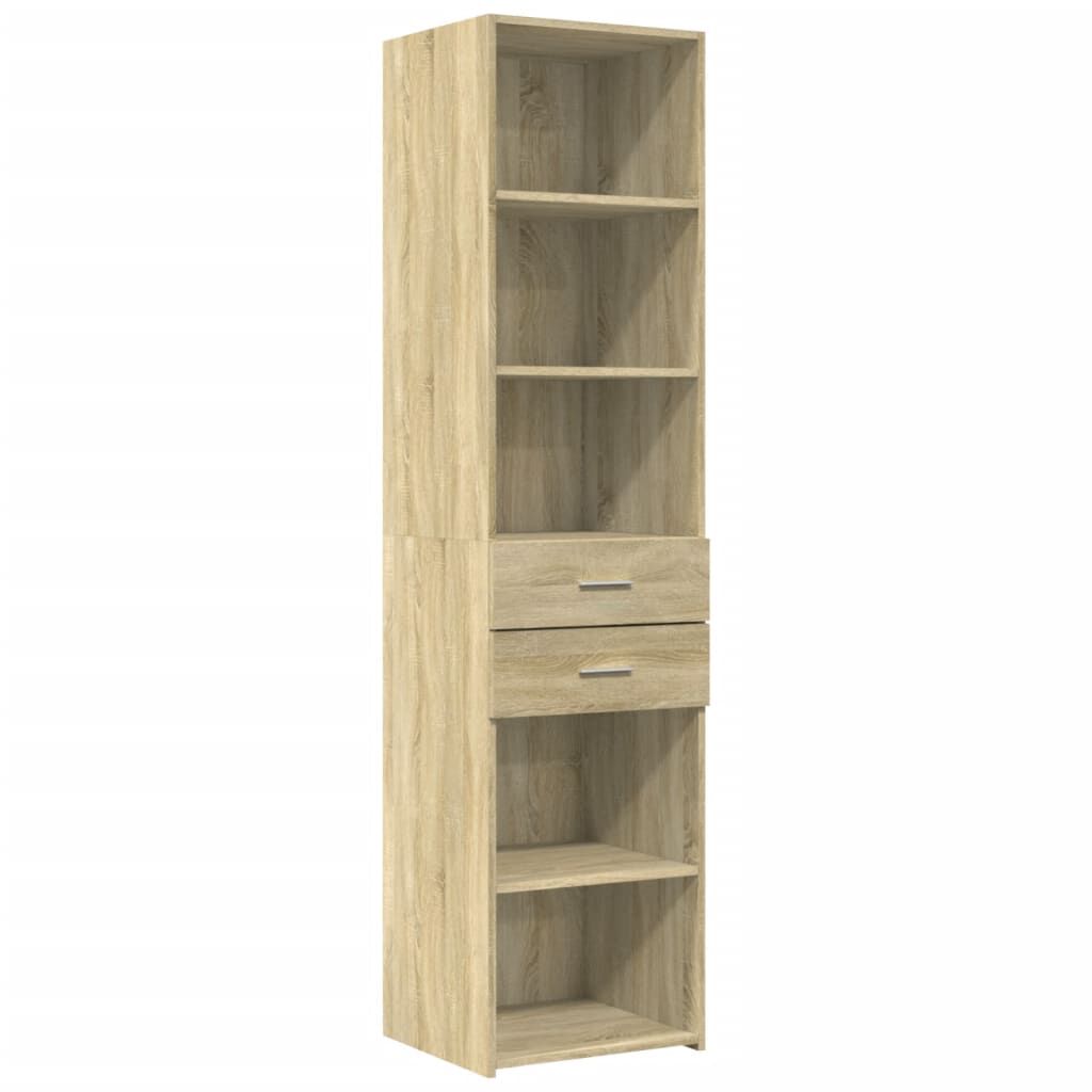 vidaXL Ντουλάπι Αποθήκευσης Στενό Δρυς 45x42,5x225 εκ. Επεξεργ. Ξύλο