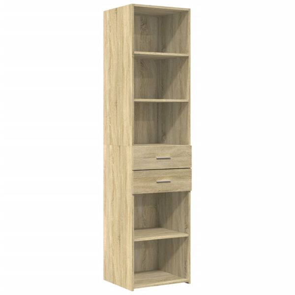 vidaXL Ντουλάπι Αποθήκευσης Στενό Δρυς 45x42,5x225 εκ. Επεξεργ. Ξύλο