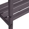 vidaXL Τραπέζι Φυτών με Ράφια Γκρι 78x38x82,5εκ. από Μασίφ Ξύλο Ελάτης