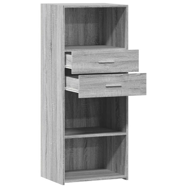 vidaXL Ντουλάπι Γκρι Sonoma 50x42,5x124 εκ. από Επεξεργασμένο Ξύλο
