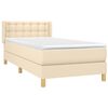vidaXL &Kappa;&rho;&epsilon;&beta;ά&tau;&iota; Boxspring &mu;&epsilon; &Sigma;&tau;&rho;ώ&mu;&alpha; &Kappa;&rho;&epsilon;&mu; 80 x 200 &epsilon;&kappa;. &Upsilon;&phi;&alpha;&sigma;&mu;ά&tau;&iota;&nu;&omicron;