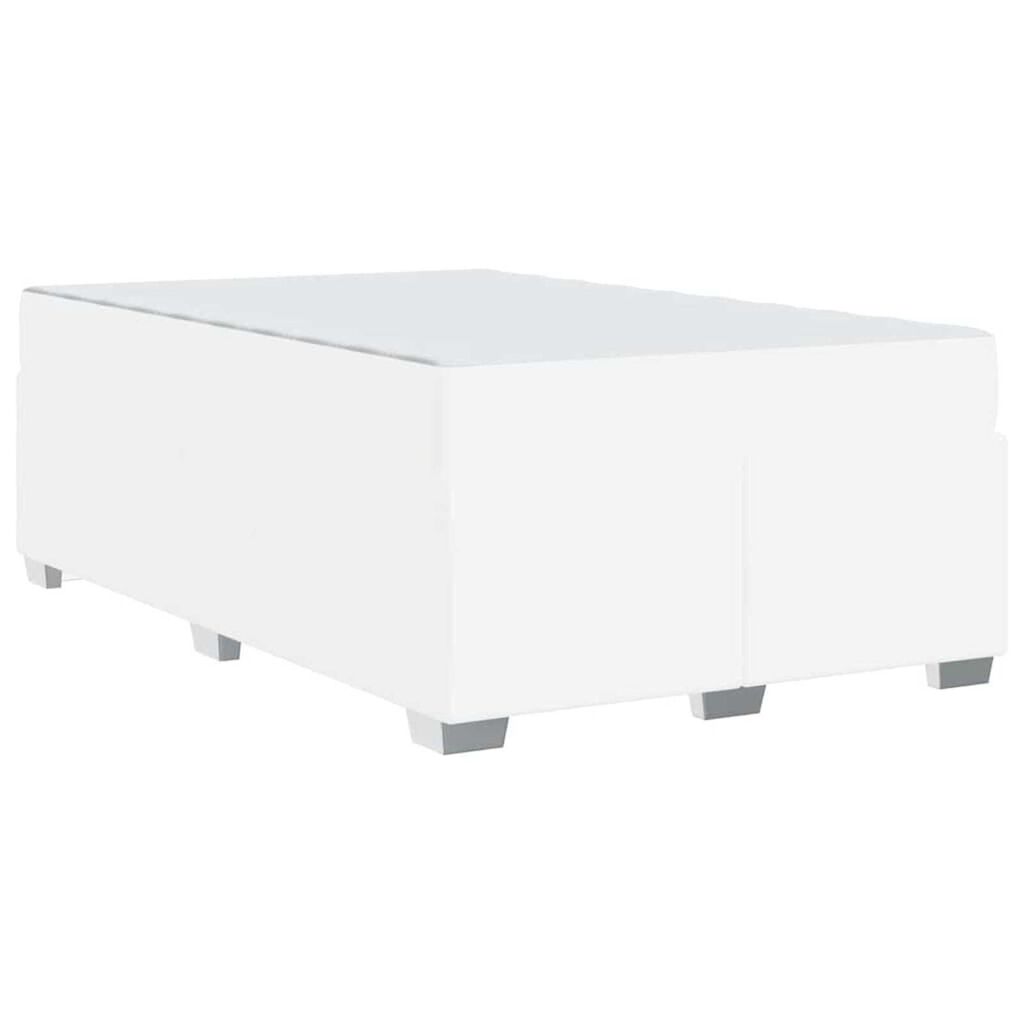 vidaXL Σκελετός Κρεβατιού Άλλο Λευκό 120 x 190 cm Τεχνητό δέρμα