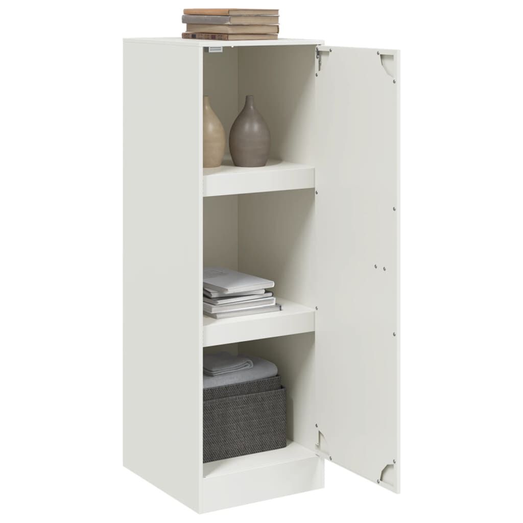 vidaXL Μπουφές Λευκός 34,5x39x107 εκ. από Ατσάλι