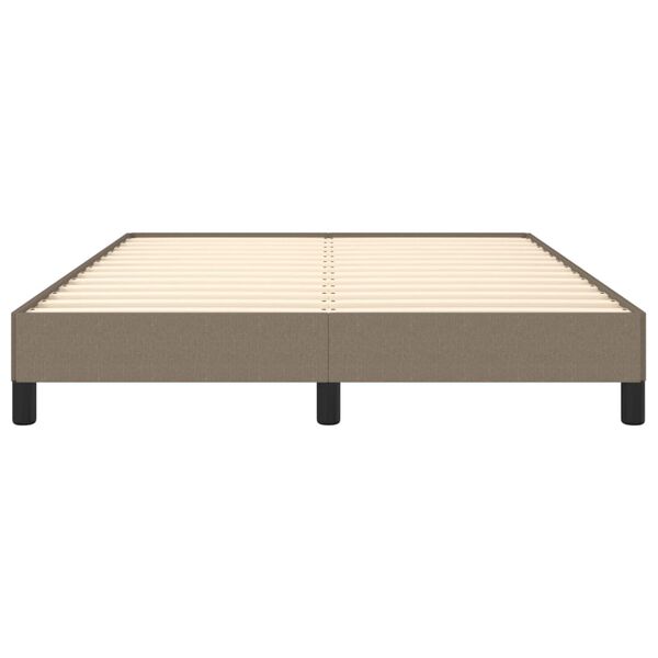 vidaXL Σκελετός Κρεβατιού Χωρίς Στρώμα Taupe 140x200 εκ. Υφασμάτινο