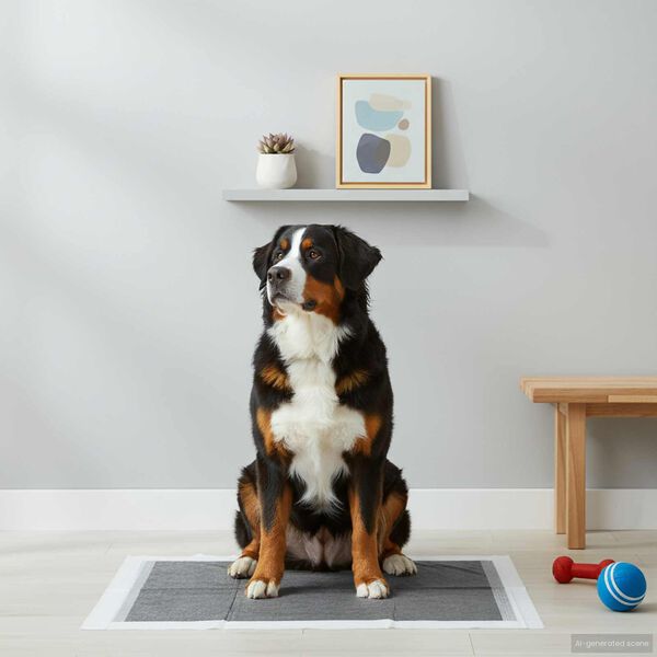 vidaXL Πατάκι Εκπαίδευσης Κατοικιδίου Μονόχρωμο 300 pcs 120 x 80 cm