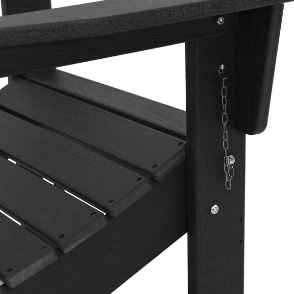 vidaXL Έπιπλα Χαλάρωσης Κήπου 3 pcs Μαύρο 38 x 38 x 46cm Πλαστικό