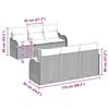 vidaXL Σετ Καναπέ Κήπου 7 pcs Μπεζ Πολυ ράταν