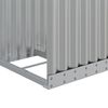 vidaXL Ξυλοθήκη Ασημί 40x45x100 εκ. από Γαλβανισμένο Ατσάλι