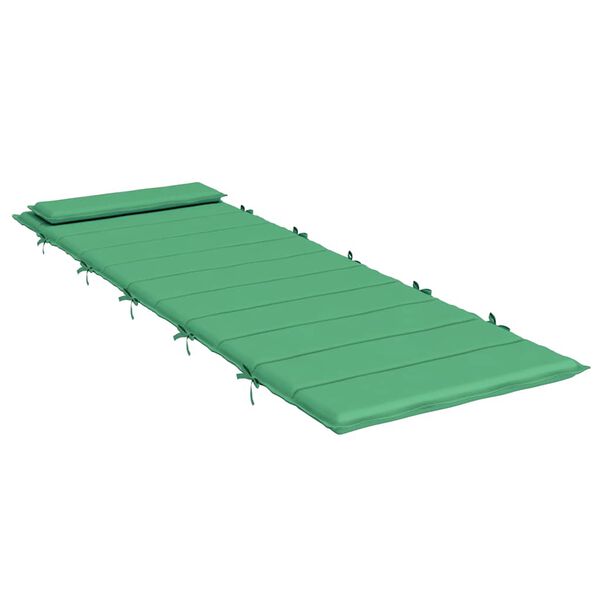 vidaXL Μαξιλάρι Ξαπλώστρας Πράσινο 180x60x4 εκ. από Ύφασμα Oxford