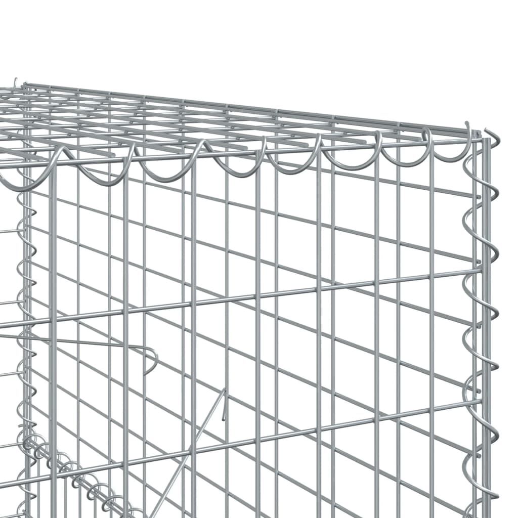 vidaXL Συρματοκιβώτιο με Κάλυμμα 100x100x150εκ από Γαλβανισμένο Χάλυβα
