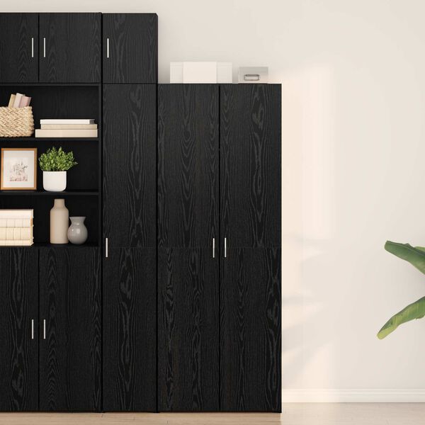 vidaXL Highboard &Mu;&alpha;ύ&rho;&eta; &delta;&rho;&upsilon;&sigmaf; 70 x 42.5 x 185 &epsilon;&kappa; &Epsilon;&pi;&epsilon;&xi;&epsilon;&rho;&gamma;&alpha;&sigma;&mu;έ&nu;&omicron; &xi;ύ&lambda;&omicron;