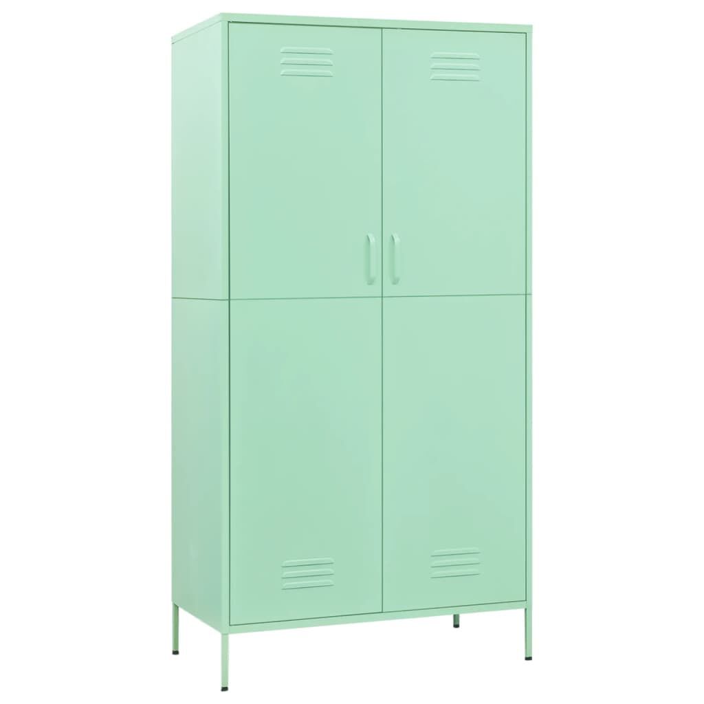 vidaXL Ντουλάπα Χρώμα Μέντα 90 x 50 x 180 εκ. από Ατσάλι