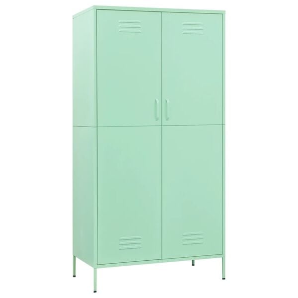 vidaXL Ντουλάπα Χρώμα Μέντα 90 x 50 x 180 εκ. από Ατσάλι