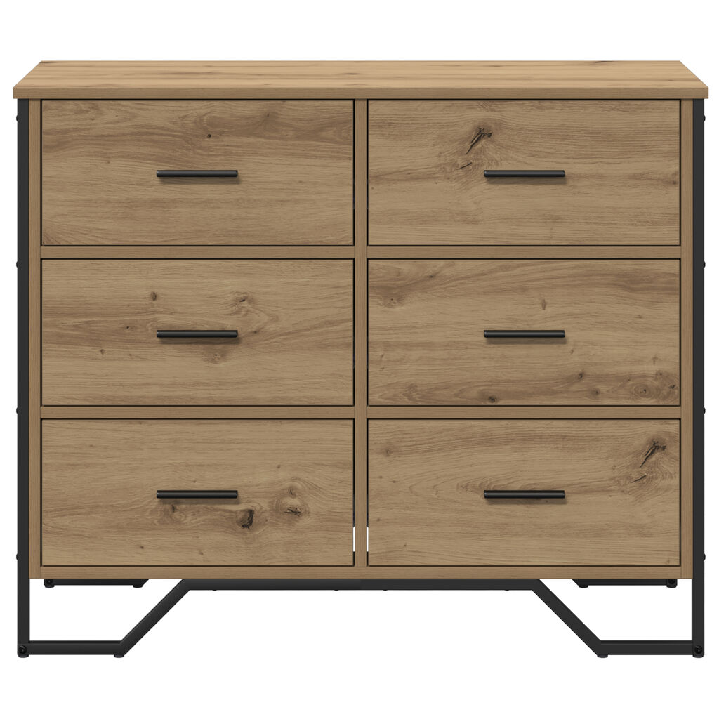 vidaXL Κουτί με Συρτάρια Ξυλόπινα 91x35.5x74.5 εκ. Επεξεργασμένο Ξύλο