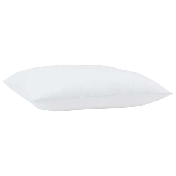 vidaXL Σετ Κουβέρτας με μαξιλάρι 2 pcs Λευκό 155 x 200 εκ. Μικροΐνες