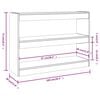vidaXL Βιβλιοθήκη/Διαχωριστικό Χώρου Γκρι Sonoma 100x30x72 εκ.
