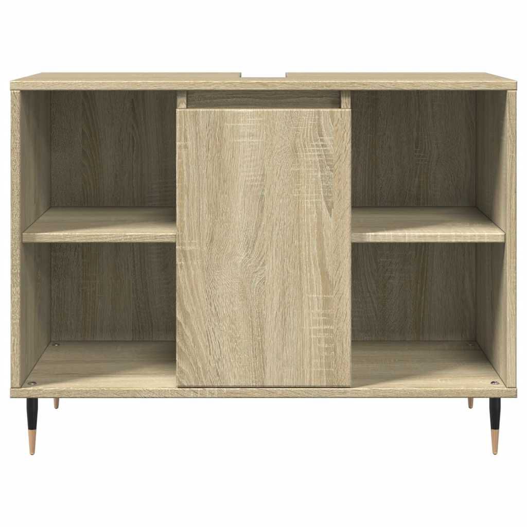 vidaXL Ντουλάπι Μπάνιου Sonoma Δρυς 80 x 33 x 60 εκ. από Επεξεργ. Ξύλο