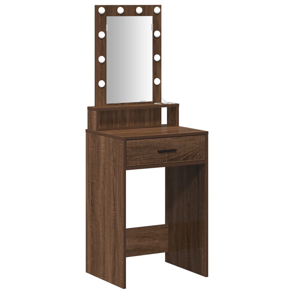 vidaXL Τραπέζι περιποίησης Καφέ 50 x 41 x 140 εκ. Επεξεργασμένο ξύλο