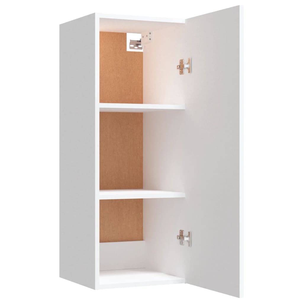 vidaXL Ντουλάπι Τοίχου Λευκό 34,5x34x90 εκ. Επεξεργασμένο Ξύλο