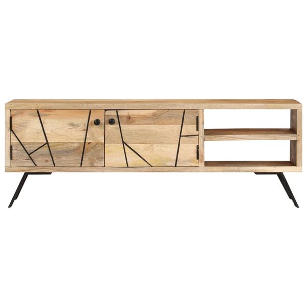 vidaXL Έπιπλο Τηλεόρασης 110 x 30 x 40 εκ. από Μασίφ Ξύλο Μάνγκο