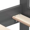 vidaXL Καναπές Κρεβάτι Γκρι 90 x 200 εκ. από Μασίφ Ξύλο Πεύκου