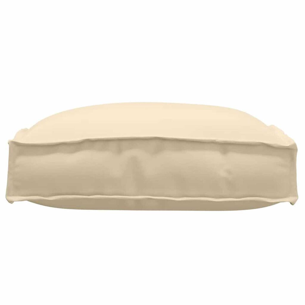 vidaXL Μαξιλάρι παλέτας για κάθισμα 2 pcs Μπεζ 40 x 40 x 8 εκ.